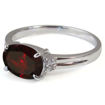 レディース リング 大粒 シンプル 指輪 6mm×8mm オーバル sv925 10k 18k pt900 誕生石 大人 母の日 女性 プレゼント 選べる誕生石 (品番 mpr-0311)