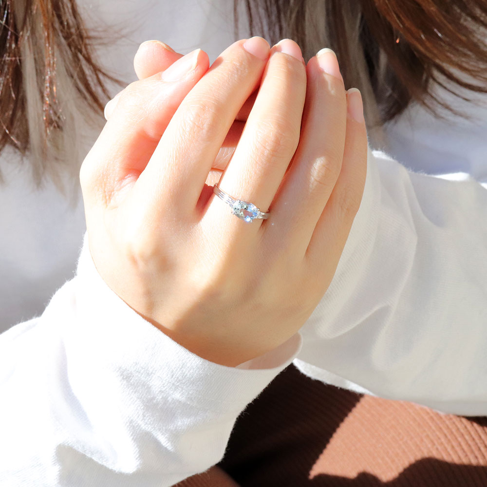 オーバルリング K18 指輪 レディース シンプル 6×8mm リング枠 セミオーダー 空枠 大粒 プラチナ 10金 シルバー ソリティア 上品 女性 リメイク (品番 mpr-0311-kw)