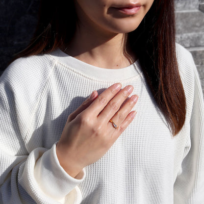 24金 純金 リング レディース 指輪 24k K24 ゴールド シンプル 4mm 天然石 選べる 抱き合わせ腕 大人 女性 上品 高級 豪華 資産 贈り物 日本製 (品番 mr-0009-k24)