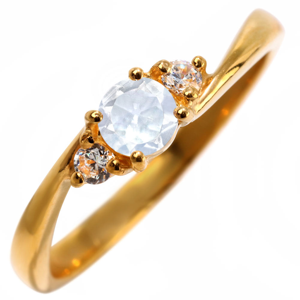 24金 純金 リング レディース 指輪 24k K24 ゴールド シンプル 4mm 天然石 選べる 抱き合わせ腕 大人 女性 上品 高級 豪華 資産 贈り物 日本製 (品番 mr-0009-k24)