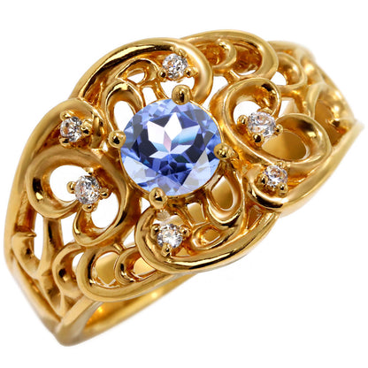 指輪 レディース K24 純金 リング 唐草 ゴールド 天然石 5mm アラベスク 選べる誕生石 24金 透かし 太め 幅広 高級 女性 大人 資産 エレガント 上品 (品番 mr-0011-k24)