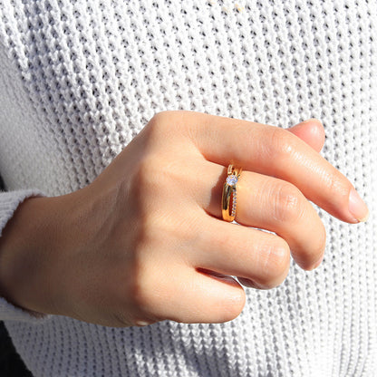 K24 純金 レディース 指輪 ゴールド 一粒 4mm リング 24金 地金 シンプル 上品 ひねり 一粒リング エレガント 資産 結婚指輪 母の日 記念日 ギフト (品番 mr-0016-k24)