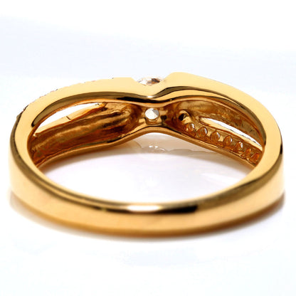 K24 純金 レディース 指輪 ゴールド 一粒 4mm リング 24金 地金 シンプル 上品 ひねり 一粒リング エレガント 資産 結婚指輪 母の日 記念日 ギフト (品番 mr-0016-k24)