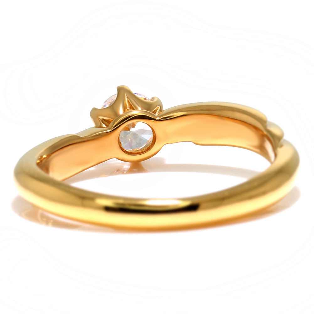 純金 リング レディース 5mm 一粒リング 24金 ゴールド 指輪 シンプル スリーライン K24 誕生石 選べる 一粒 地金 24k 上品 エレガント 資産 母の日 (品番 mr-0069-k24)