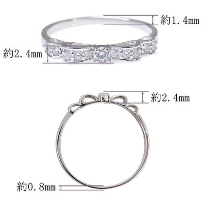 プラチナ ベニトアイト 指輪 リボン リング ピンキー レディース 希少石 りぼん K10 K18 SV925 Pt900 誕生日 彼女 大人可愛い クリスマス (品番 mr-0093-beni)