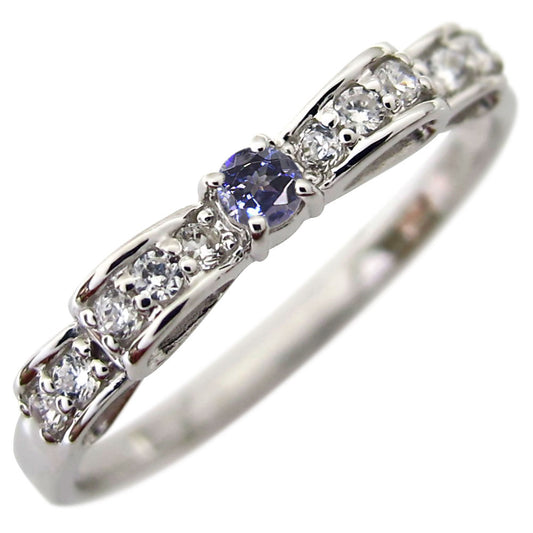 プラチナ ベニトアイト 指輪 リボン リング ピンキー レディース 希少石 りぼん K10 K18 SV925 Pt900 誕生日 彼女 大人可愛い クリスマス (品番 mr-0093-beni)