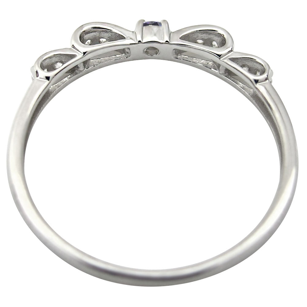 プラチナ ベニトアイト 指輪 リボン リング ピンキー レディース 希少石 りぼん K10 K18 SV925 Pt900 誕生日 彼女 大人可愛い クリスマス (品番 mr-0093-beni)