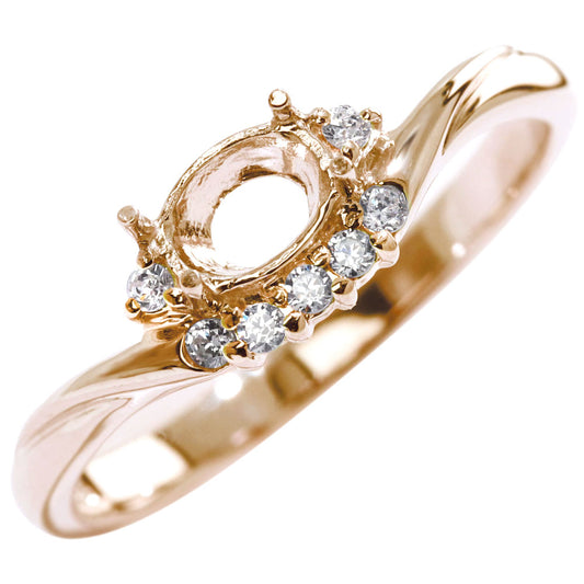 セレクト オーダー マリッジリング 婚約指輪 空枠 指輪 オーバル 4×5 大粒 リング pt900 k18 k10 sv925 華やか 上品 特別 セミオーダー (品番 mr-0160-kw)