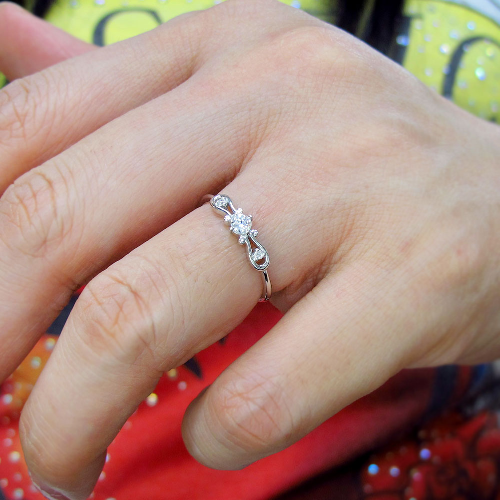 レディース リング 空枠 簡単 セミオーダー 3mm 指輪 馬蹄 K10 K18 Pt900 SV925 指輪 ホースシュー レディースリング  ハート お守りジュエリー 母の日 (品番 mr-0244-kw)