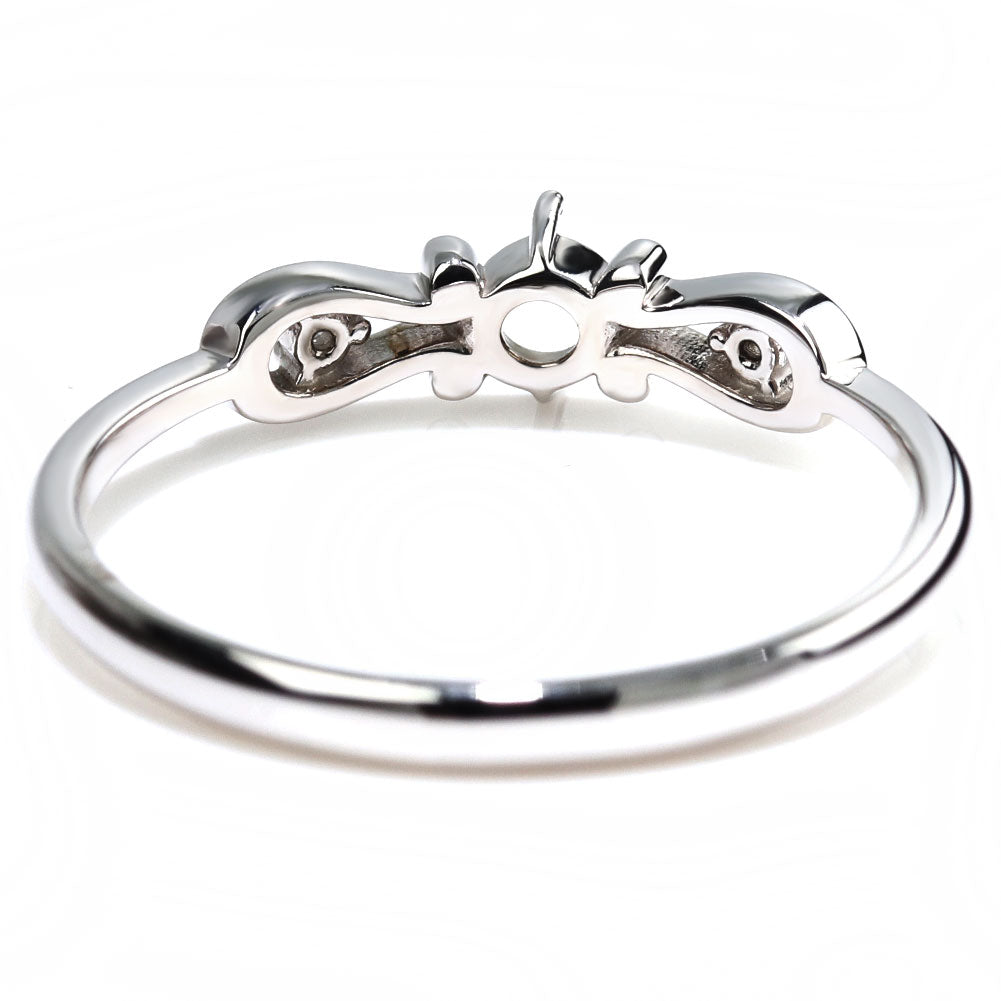 レディース リング 空枠 簡単 セミオーダー 3mm 指輪 馬蹄 K10 K18 Pt900 SV925 指輪 ホースシュー レディースリング  ハート お守りジュエリー 母の日 (品番 mr-0244-kw)