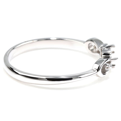 レディース リング 空枠 簡単 セミオーダー 3mm 指輪 馬蹄 K10 K18 Pt900 SV925 指輪 ホースシュー レディースリング  ハート お守りジュエリー 母の日 (品番 mr-0244-kw)