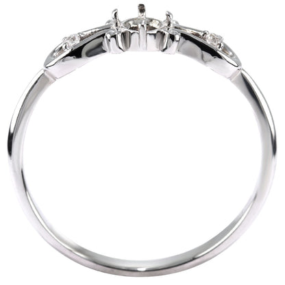 レディース リング 空枠 簡単 セミオーダー 3mm 指輪 馬蹄 K10 K18 Pt900 SV925 指輪 ホースシュー レディースリング  ハート お守りジュエリー 母の日 (品番 mr-0244-kw)