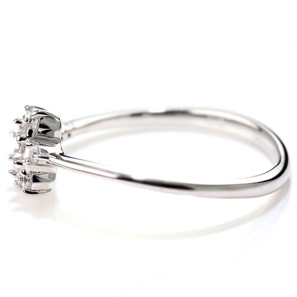 指輪 空枠 リング 3mm 星 フラワー メモリアルリング リフォーム 花 K18 K10 Pt900 SV925 セミオーダー スター 結婚10周年記念 ブライダル サプライズ (品番 mr-0256-kw)