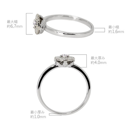 レディース リング 空枠 取り巻き かわいい セミオーダー 指輪 ルース 2.5mm カスタム k10 k18 pt sv  サークル 綺麗 女性 特別 ご褒美 (品番 mr-0376-kw)