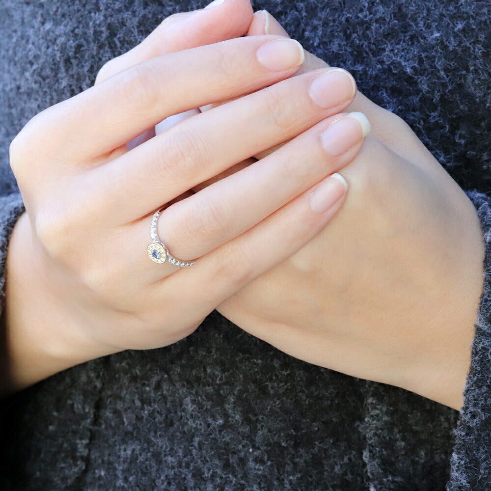 ベニトアイト リング ダイヤモンド リング レディース k18 pt900 コンビ 取り巻きリング 天然石 指輪 希少石 女性 大人 高級 プレゼント 彼女 妻 (品番 mr-0377-beni-k18-pt)