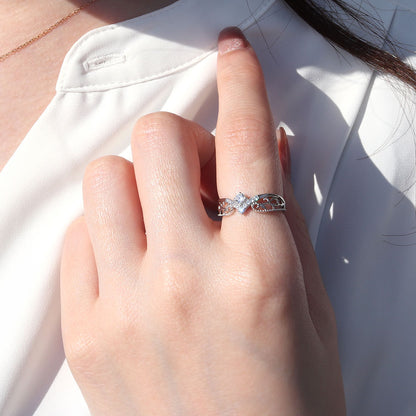 リング枠 指輪 3mm 空枠 ダイヤモンド V字 パヴェ ティアラ 唐草 プラチナ 18金 10金 シルバー ミル打ち 綺麗 レディース セミオーダー リメイク (品番 mr-0437-kw)