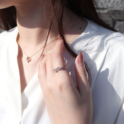 指輪 セミオーダー レディース 空枠 ティアラ ダイヤモンド 唐草 リング k10 k18 pt900 sv925 3mm リング枠 プリンセス 上品 女性 リメイク (品番 mr-0439-kw)