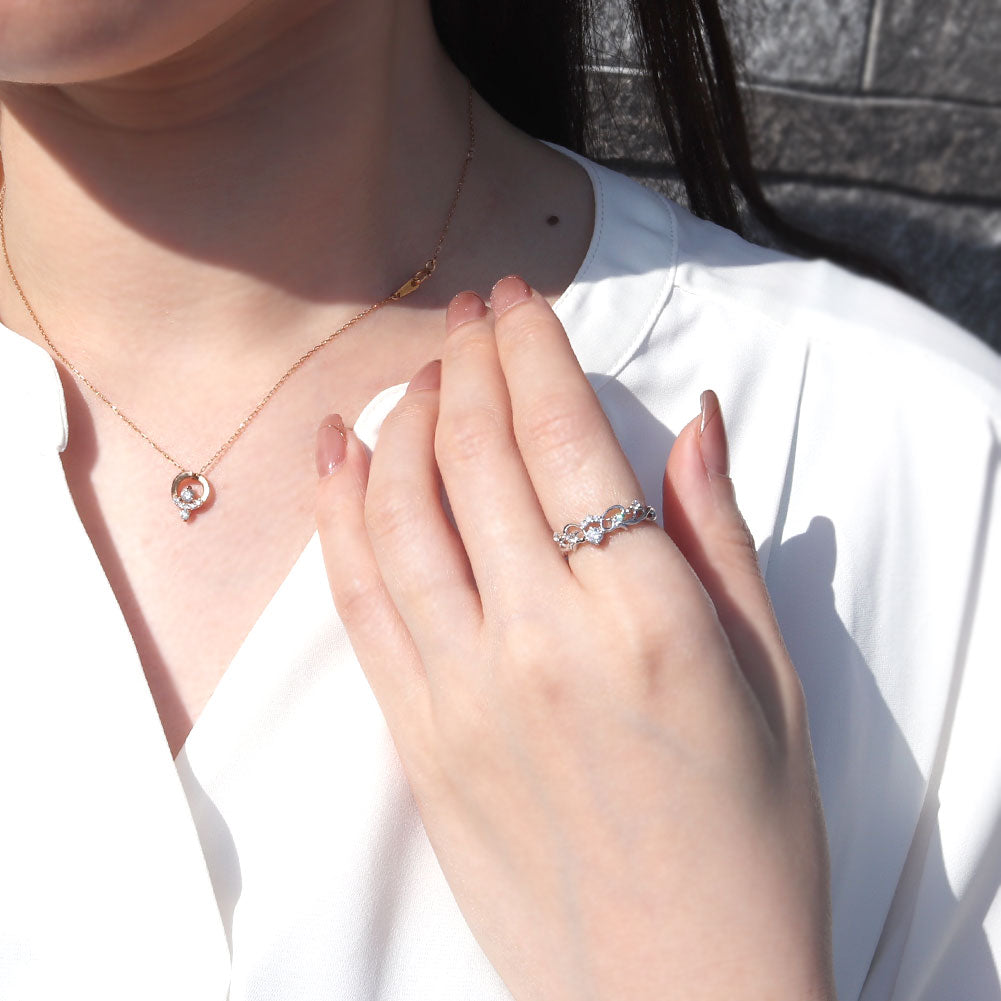 指輪 セミオーダー レディース 空枠 ティアラ ダイヤモンド 唐草 リング k10 k18 pt900 sv925 3mm リング枠 プリンセス 上品 女性 リメイク (品番 mr-0439-kw)