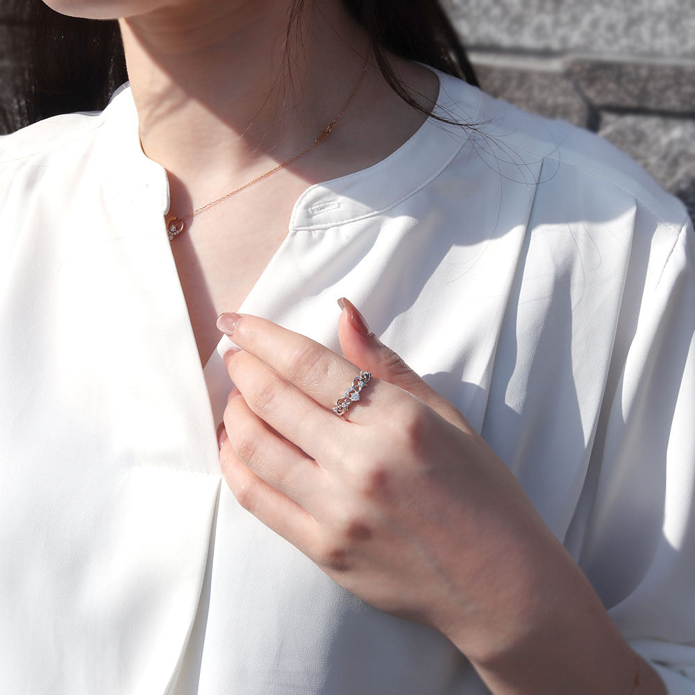 指輪 セミオーダー レディース 空枠 ティアラ ダイヤモンド 唐草 リング k10 k18 pt900 sv925 3mm リング枠 プリンセス 上品 女性 リメイク (品番 mr-0439-kw)