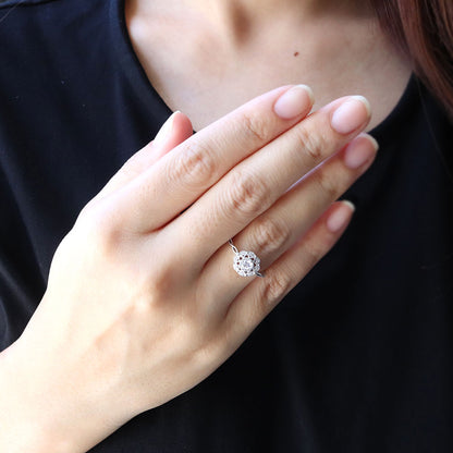 リング 空枠 ジュエリー リフォーム リング空枠 アンティーク調 レース 指輪 ゴージャス セミオーダープラチナ 18金 10金 シルバー 4mm リーフ レディース 華やか (品番 mr-0450-kw)