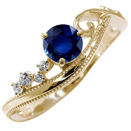 レディース リング ウェーブデザイン 指輪 唐草 選べる誕生石 5mm カラー 金種 シルバー 10金 18金 プラチナ 曲線 ミルグレイン 女子会 パーティー (品番 mr-0464)
