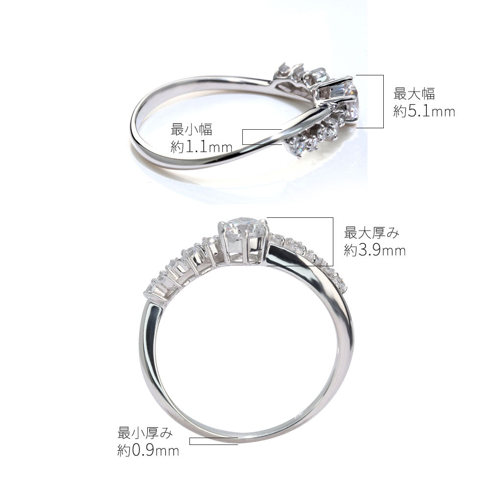 プラチナ ダイヤモンド エンゲージリング 鑑定書付き 0.25ct 指輪 pt900 K18 綺麗 エレガント SI VS VVS クラス 高級 結婚 ブライダル サプライズ (品番 mr-0471-4-cgl-2)