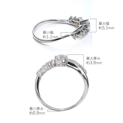 プラチナ ダイヤモンド エンゲージリング 鑑定書付き 0.25ct 指輪 pt900 K18 綺麗 エレガント SI VS VVS クラス 高級 結婚 ブライダル サプライズ (品番 mr-0471-4-cgl-2)
