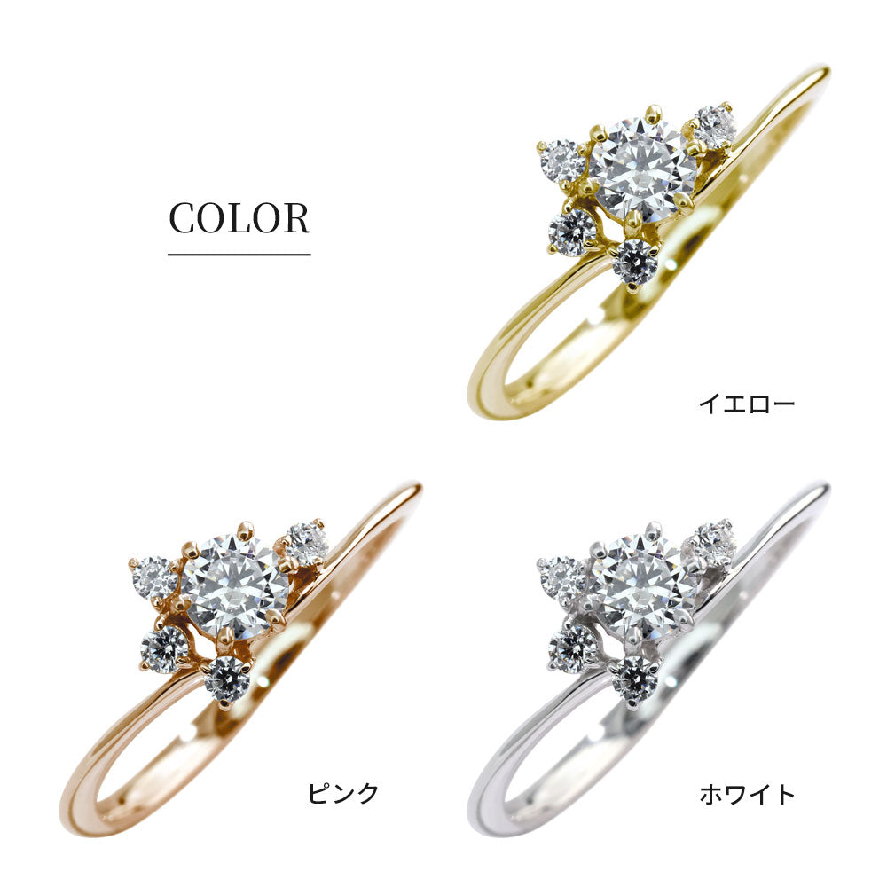 婚約指輪 ダイヤモンド リング 18金 プラチナ 華奢 エンゲージリング 鑑定書付き 指輪 婚約 K18 Pt900 レディースリング プロポーズ サプライズ (品番 mr-0472-4-cgl-2)