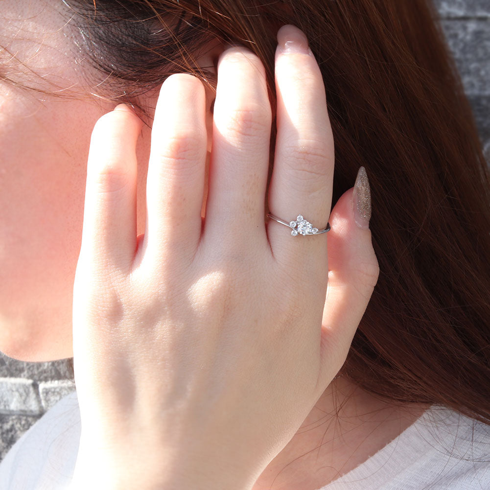 婚約指輪 ダイヤモンド リング 18金 プラチナ 華奢 エンゲージリング 鑑定書付き 指輪 婚約 K18 Pt900 レディースリング プロポーズ サプライズ (品番 mr-0472-4-cgl-2)