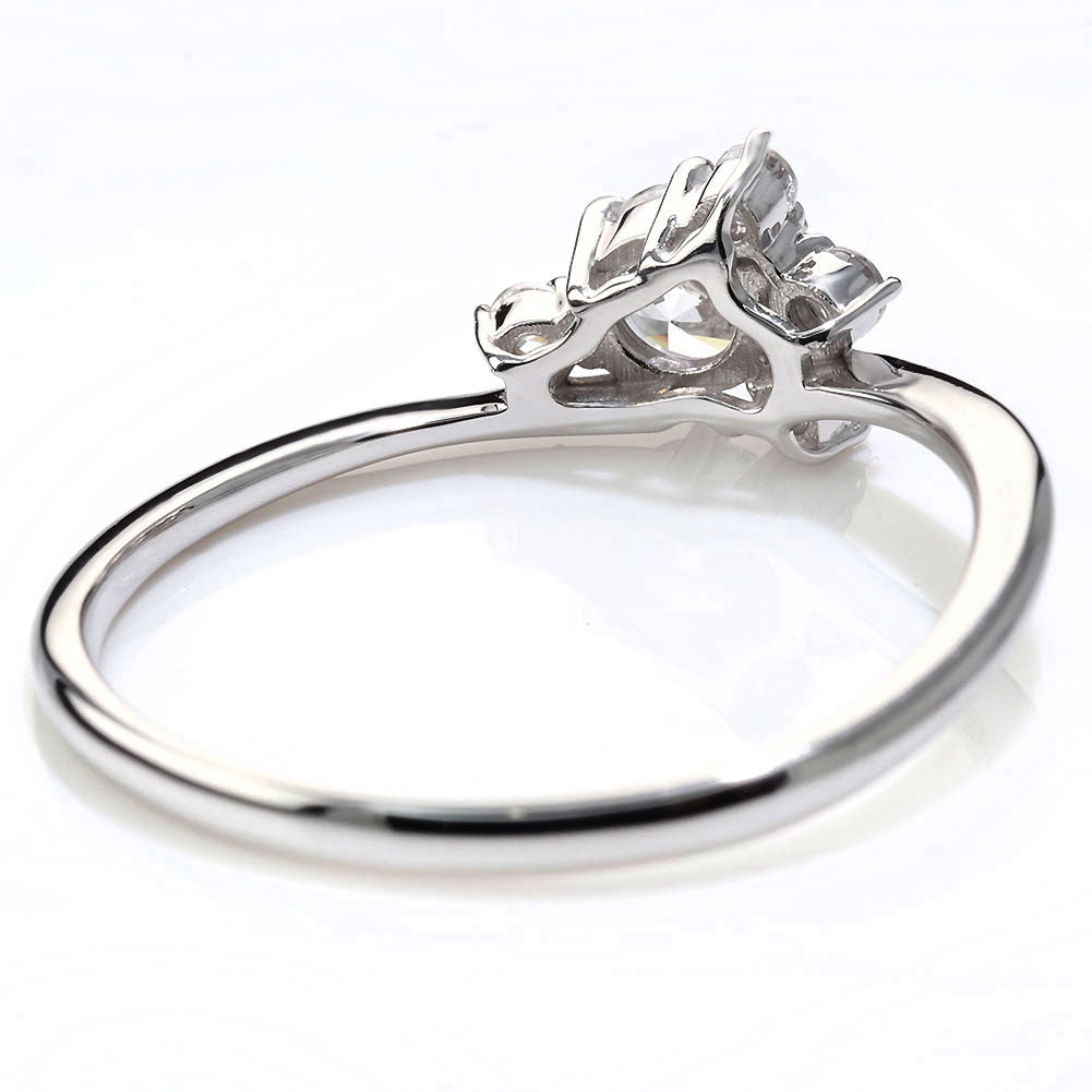 婚約指輪 ダイヤモンド リング 18金 プラチナ 華奢 エンゲージリング 鑑定書付き 指輪 婚約 K18 Pt900 レディースリング プロポーズ サプライズ (品番 mr-0472-4-cgl-2)