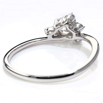 婚約指輪 ダイヤモンド リング 18金 プラチナ 華奢 エンゲージリング 鑑定書付き 指輪 婚約 K18 Pt900 レディースリング プロポーズ サプライズ (品番 mr-0472-4-cgl-2)