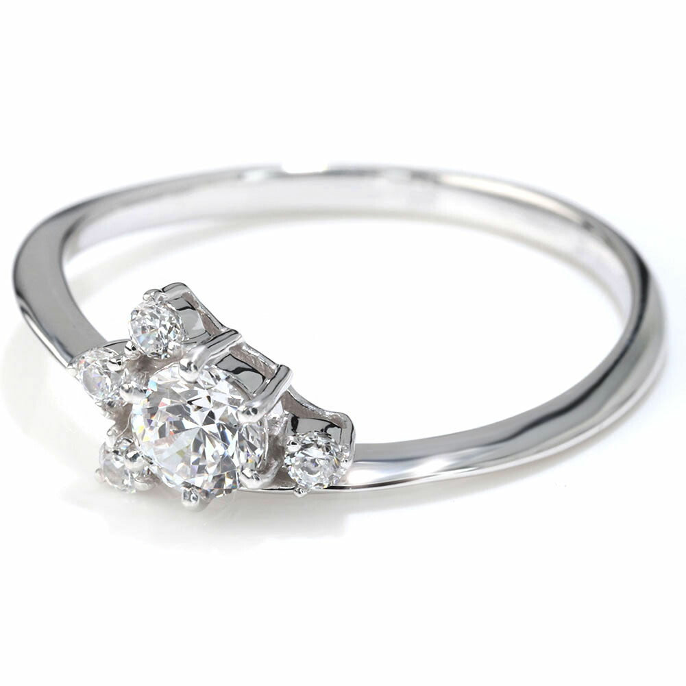 婚約指輪 ダイヤモンド リング 18金 プラチナ 華奢 エンゲージリング 鑑定書付き 指輪 婚約 K18 Pt900 レディースリング プロポーズ サプライズ (品番 mr-0472-4-cgl-2)