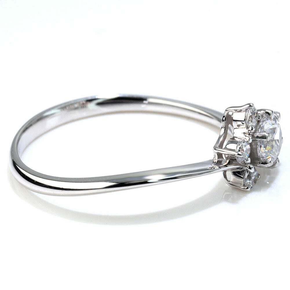 婚約指輪 ダイヤモンド リング 18金 プラチナ 華奢 エンゲージリング 鑑定書付き 指輪 婚約 K18 Pt900 レディースリング プロポーズ サプライズ (品番 mr-0472-4-cgl-2)