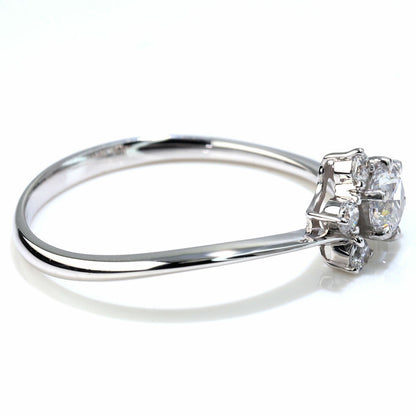 婚約指輪 ダイヤモンド リング 18金 プラチナ 華奢 エンゲージリング 鑑定書付き 指輪 婚約 K18 Pt900 レディースリング プロポーズ サプライズ (品番 mr-0472-4-cgl-2)