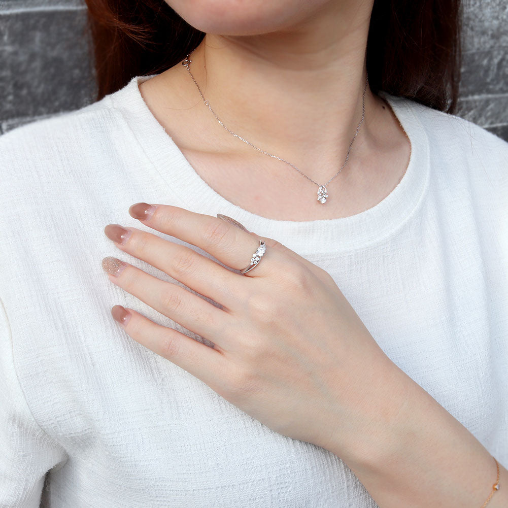 18金 プラチナ リング ダイヤモンド 鑑定書付き K18 Pt900 花束 フラワー ミル打ち 婚約指輪 ダイヤモンドリング 鑑定書 SI VS VVS 婚約 ブライダル (品番 mr-0473-4-cgl-2)