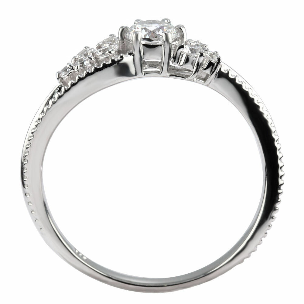 18金 プラチナ リング ダイヤモンド 鑑定書付き K18 Pt900 花束 フラワー ミル打ち 婚約指輪 ダイヤモンドリング 鑑定書 SI VS VVS 婚約 ブライダル (品番 mr-0473-4-cgl-2)