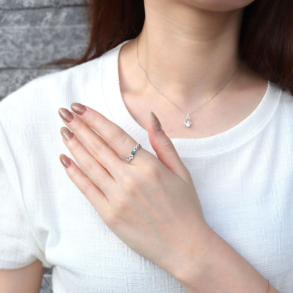 アレキサンドライト 指輪 レディース 可愛い ミルグレイン 星 天然石 ウェーブ K10 K18 Pt900 SV925 バブル 泡 ミル 夜空 キラキラ 大人女子 (品番 mr-0474)