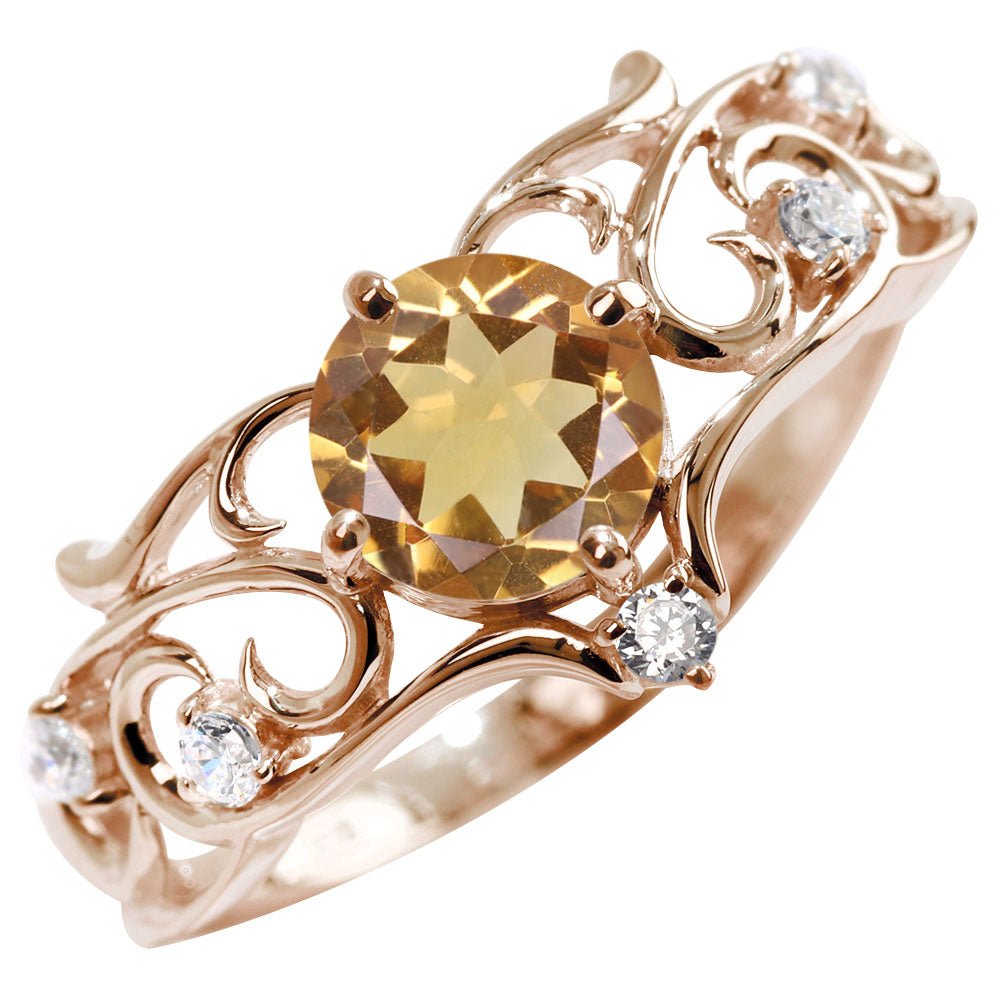 リング 誕生石 レディース 指輪 唐草 透かし 天然石 大粒 大ぶり おしゃれ 普段使い 自分用 ご褒美 大人 sv925 K10 K18 Pt900 記念日 ギフト 女性 輝き (品番 mr-0477)