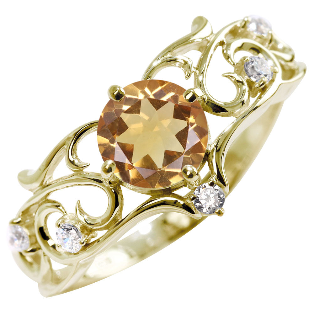 リング 誕生石 レディース 指輪 唐草 透かし 天然石 大粒 大ぶり おしゃれ 普段使い 自分用 ご褒美 大人 sv925 K10 K18 Pt900 記念日 ギフト 女性 輝き (品番 mr-0477)