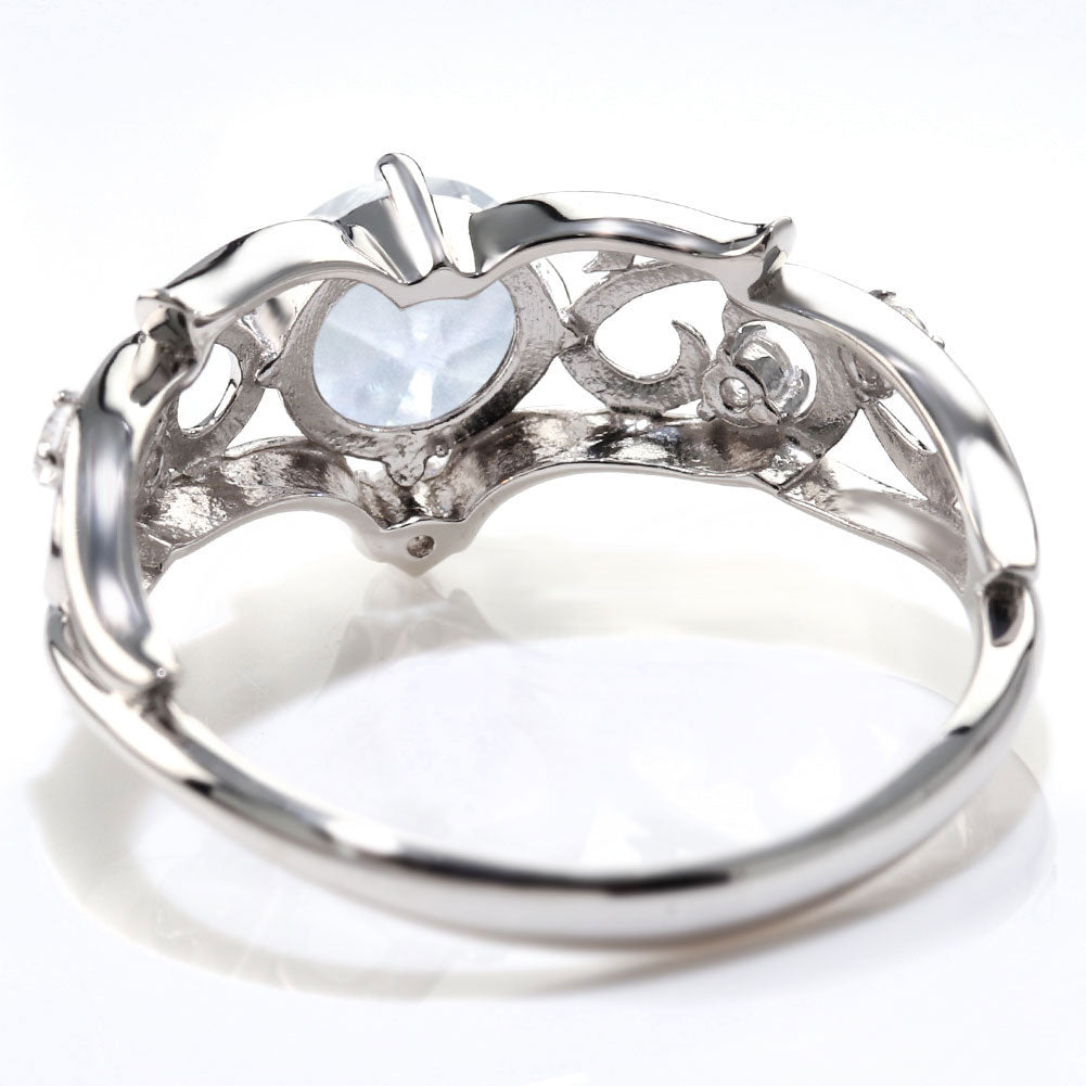 リング 誕生石 レディース 指輪 唐草 透かし 天然石 大粒 大ぶり おしゃれ 普段使い 自分用 ご褒美 大人 sv925 K10 K18 Pt900 記念日 ギフト 女性 輝き (品番 mr-0477)