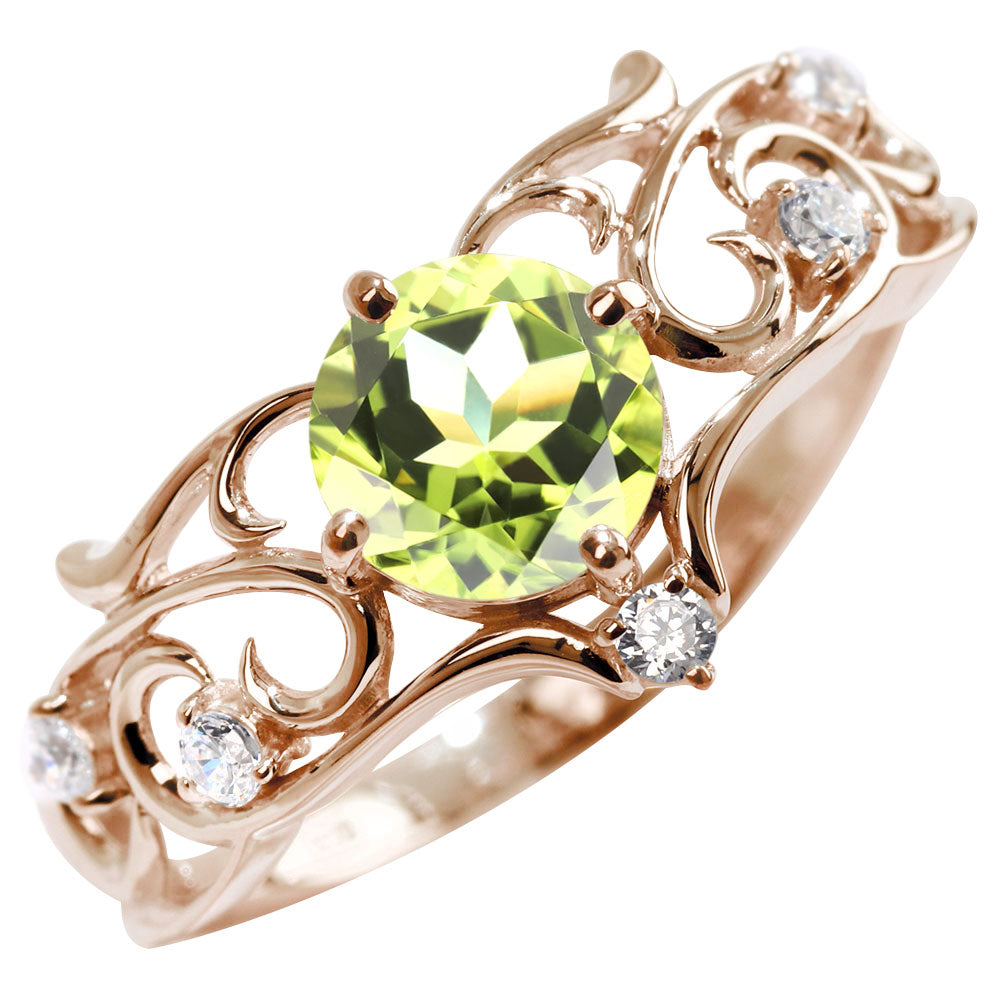 リング 誕生石 レディース 指輪 唐草 透かし 天然石 大粒 大ぶり おしゃれ 普段使い 自分用 ご褒美 大人 sv925 K10 K18 Pt900 記念日 ギフト 女性 輝き (品番 mr-0477)