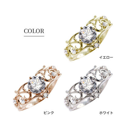 リング 誕生石 レディース 指輪 唐草 透かし 天然石 大粒 大ぶり おしゃれ 普段使い 自分用 ご褒美 大人 sv925 K10 K18 Pt900 記念日 ギフト 女性 輝き (品番 mr-0477)