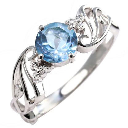 レディース 指輪 可愛い エアリー 選べる誕生石 6mm リング sv925 k10 k18 pt900 風 羽 ウィング フェアリー 上品 大ぶり 大人女子 結婚式 記念日 (品番 mr-0478)