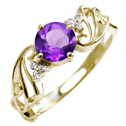 レディース 指輪 可愛い エアリー 選べる誕生石 6mm リング sv925 k10 k18 pt900 風 羽 ウィング フェアリー 上品 大ぶり 大人女子 結婚式 記念日 (品番 mr-0478)