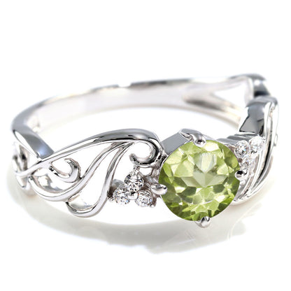 レディース 指輪 可愛い エアリー 選べる誕生石 6mm リング sv925 k10 k18 pt900 風 羽 ウィング フェアリー 上品 大ぶり 大人女子 結婚式 記念日 (品番 mr-0478)