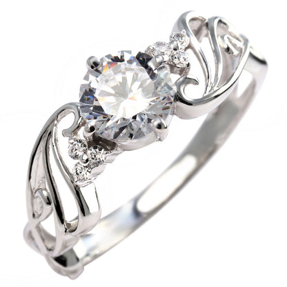 レディース 指輪 可愛い エアリー 選べる誕生石 6mm リング sv925 k10 k18 pt900 風 羽 ウィング フェアリー 上品 大ぶり 大人女子 結婚式 記念日 (品番 mr-0478)