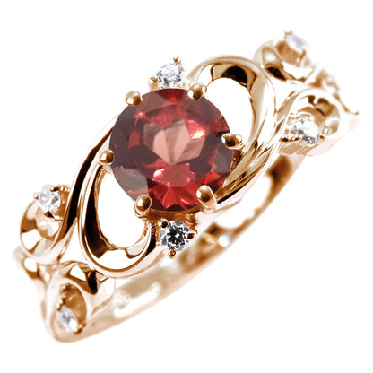 レディース リング アラベスク 大粒 指輪 6mm アンティーク 選べる 金種 ルース SV925 K10 K18 Pt900 大ぶり 華やか エレガント 記念日 大人のギフト (品番 mr-0480)