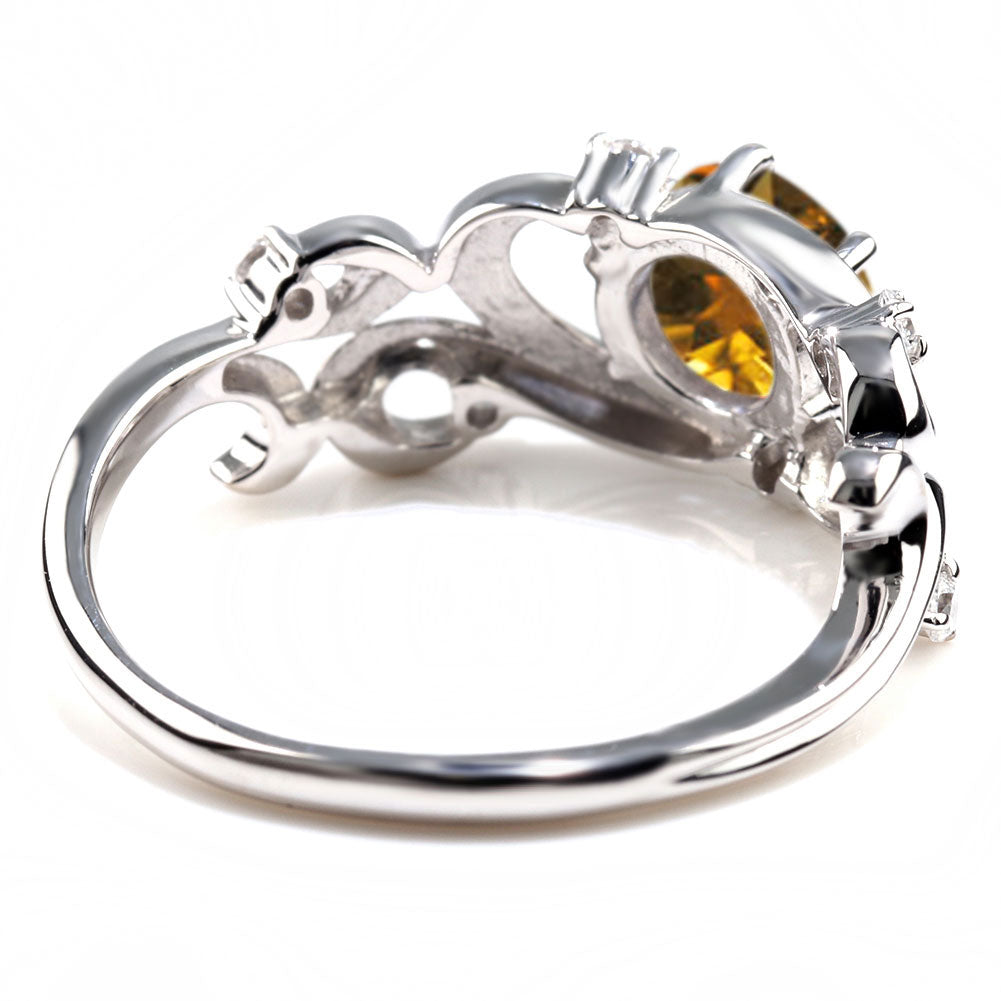 レディース リング アラベスク 大粒 指輪 6mm アンティーク 選べる 金種 ルース SV925 K10 K18 Pt900 大ぶり 華やか エレガント 記念日 大人のギフト (品番 mr-0480)