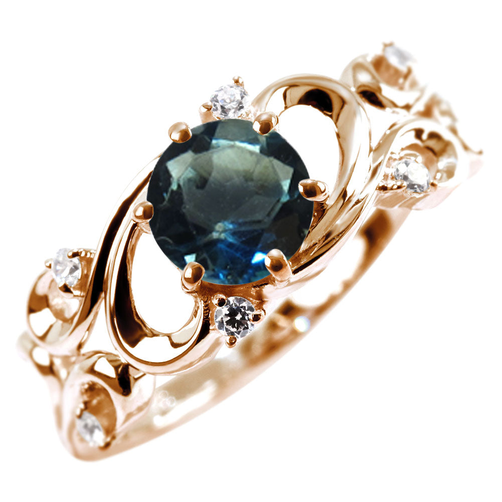 レディース リング アラベスク 大粒 指輪 6mm アンティーク 選べる 金種 ルース SV925 K10 K18 Pt900 大ぶり 華やか エレガント 記念日 大人のギフト (品番 mr-0480)