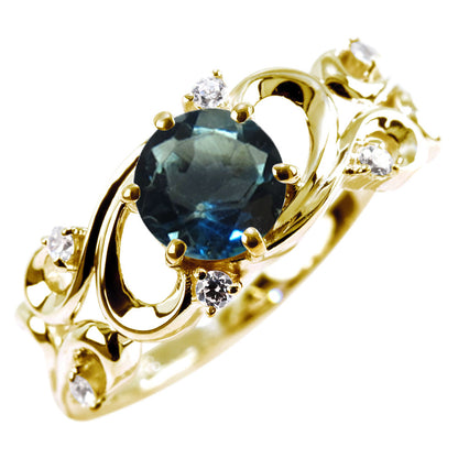 レディース リング アラベスク 大粒 指輪 6mm アンティーク 選べる 金種 ルース SV925 K10 K18 Pt900 大ぶり 華やか エレガント 記念日 大人のギフト (品番 mr-0480)